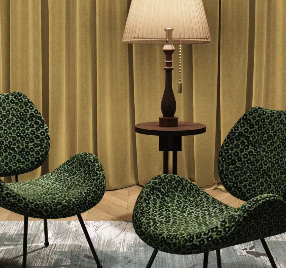 Hochwertiger Jacquard-Samt-Sofastoff mit Pflaumenblütenmuster