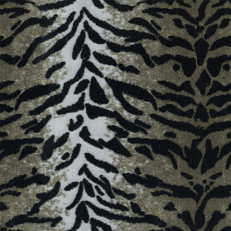 Hochwertiger Jacquard Velvet Tiger Tierhaut Muster Sofa Stoff
