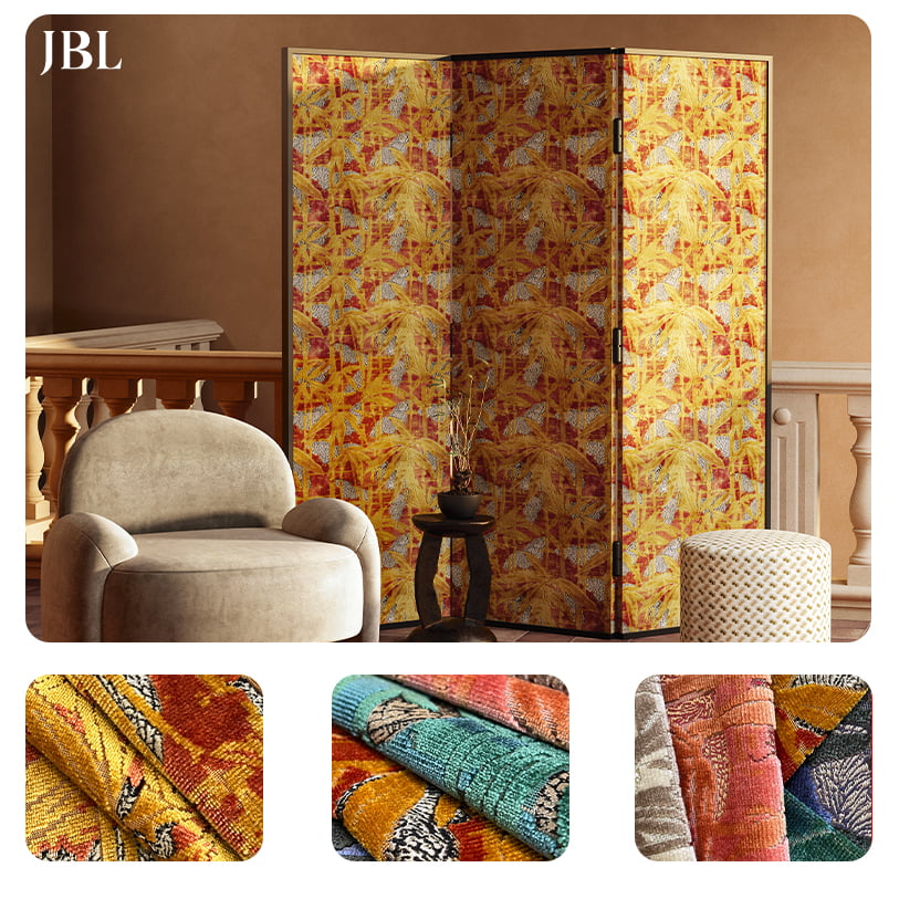 JBL Hochwertiger, geschnittener Samtstoff, modische neue Kollektion, luxuriöses Design, Jacquard-Samt im Morden-Stil für Sofa