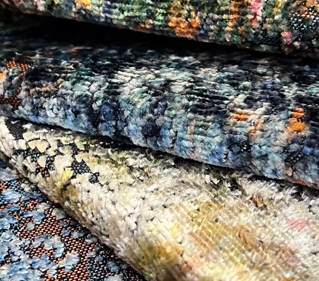 JBL Hochwertiger Jacquard-Samtstoff, modische neue Kollektion, brillante Farben, Muster, Morden-Stil, Jacquard-Samt für Sofa